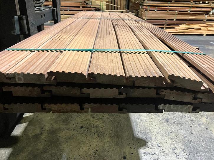 Hardhout-Azobe–vlonderplanken-terrasplanken-planken-35x115mm, Tuin en Terras, Terrasdelen en Vlonders, Nieuw, Hout, Ophalen