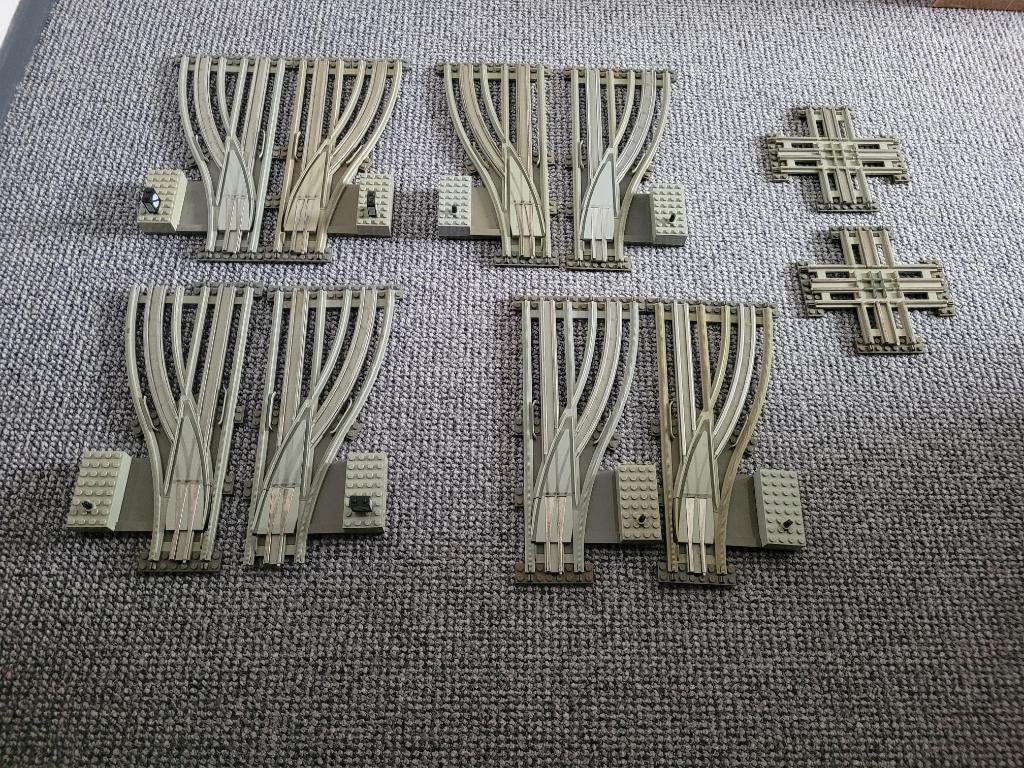 Partij Z324=Oude Lego trein rails hand + kruisingen, Kinderen en Baby's, Speelgoed | Duplo en Lego, Lego, Lego, Gebruikt, Lego