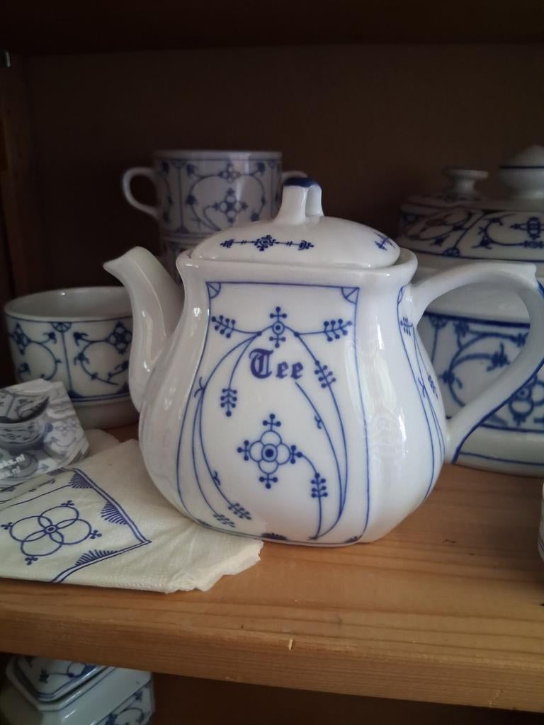 Theepot  blau saks, Ophalen of Verzenden