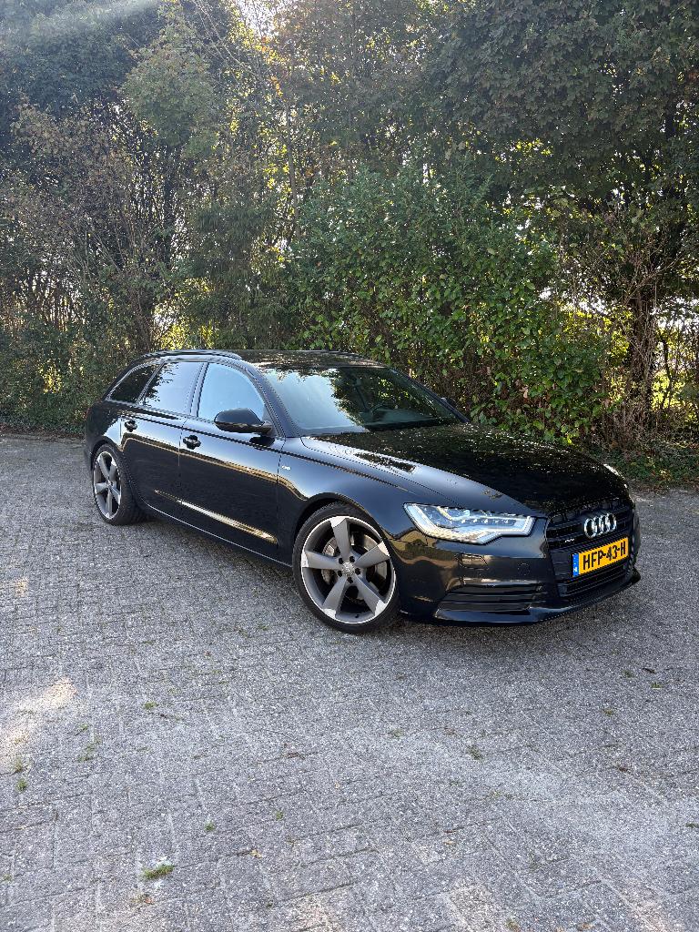 Audi A6 3.0 TDI BiT(313pk) quattro, Automaat, Zwart, Zwart, Stationwagon