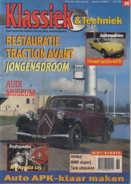 Klassiek & Techniek 36 2001 : Citroen Traction Avant - Lomax, Ophalen of Verzenden, Gelezen, Algemeen