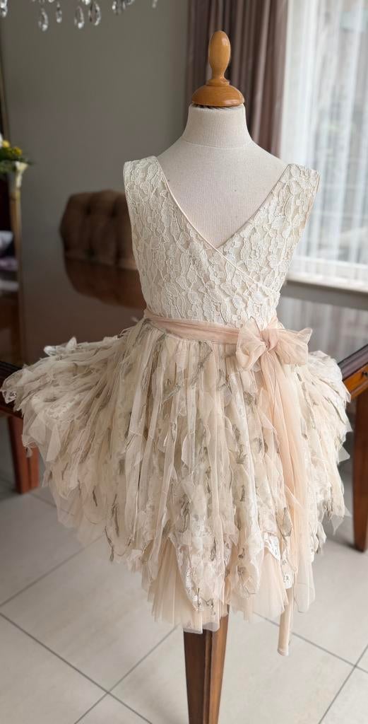 Communie/bruidsmeisje jurk maat 140/152 Cap-Ras, Verzenden, Zo goed als nieuw, Meisje