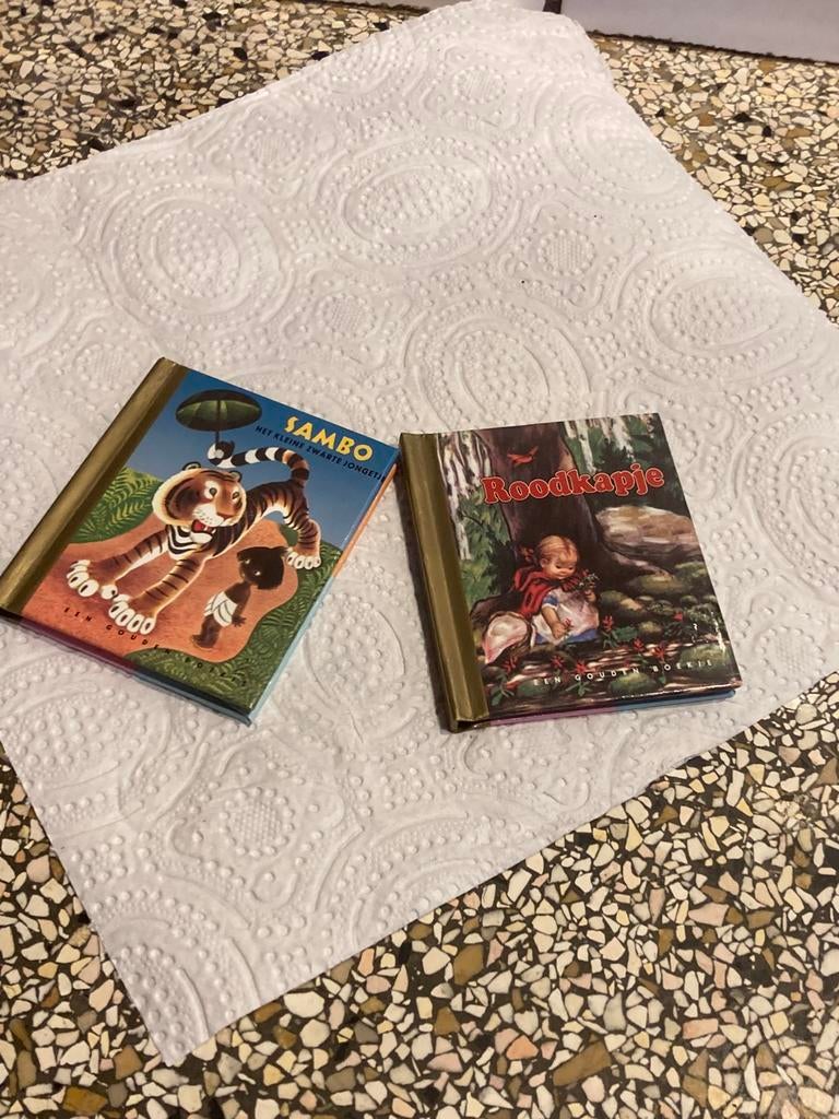 2 gouden mini boekjes, Ophalen of Verzenden, Zo goed als nieuw, Sprookjes