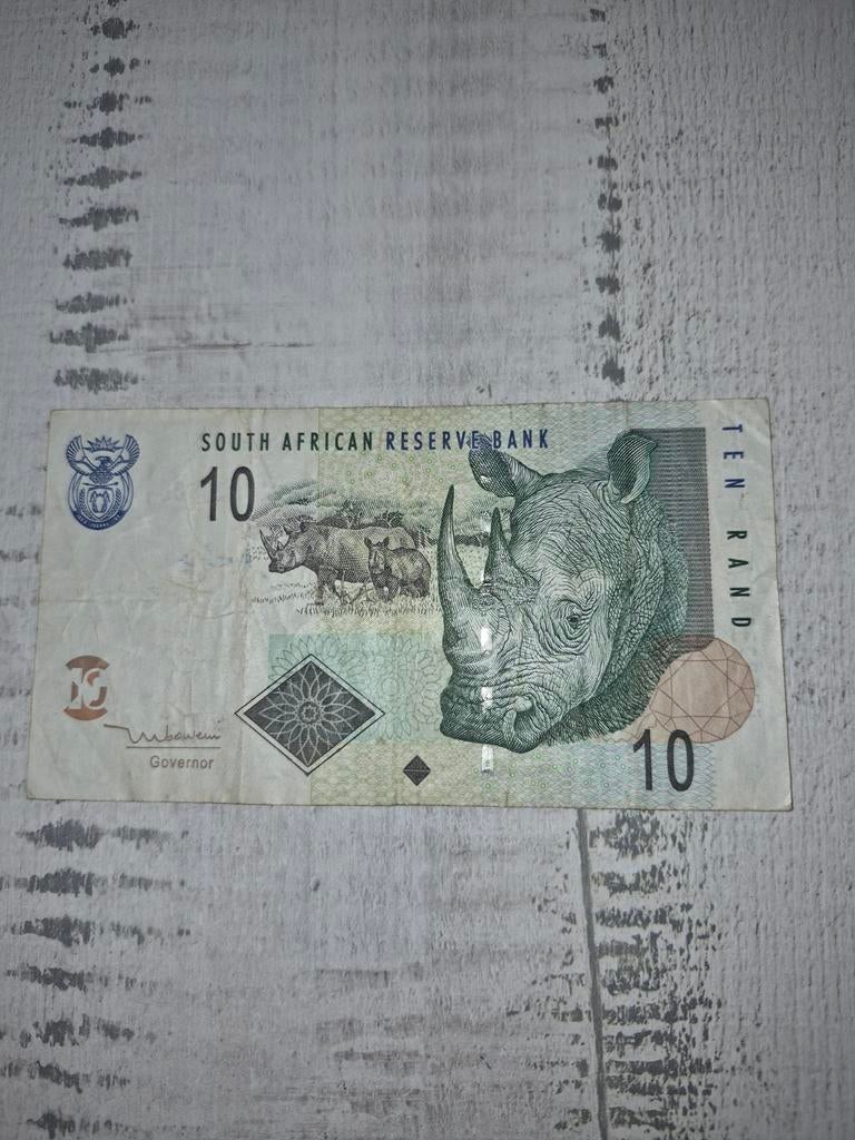 Zuid-Afrikaans bankbiljet 10 Rand 2005-2009, Postzegels en Munten, Bankbiljetten | Amerika, Ophalen of Verzenden, Zuid-Amerika