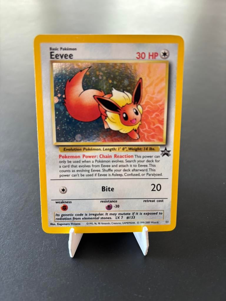 Eevee Wizards Black Star Promo WP 11, Hobby en Vrije tijd, Verzamelkaartspellen | Pokémon, Ophalen of Verzenden, Zo goed als nieuw