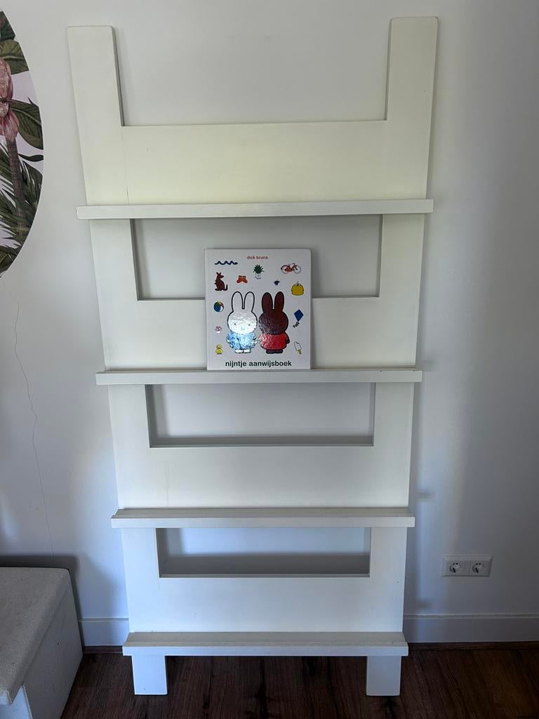 Boekenrek wit, Huis en Inrichting, Woonaccessoires | Wandplanken en Boekenplanken, Ophalen, Gebruikt