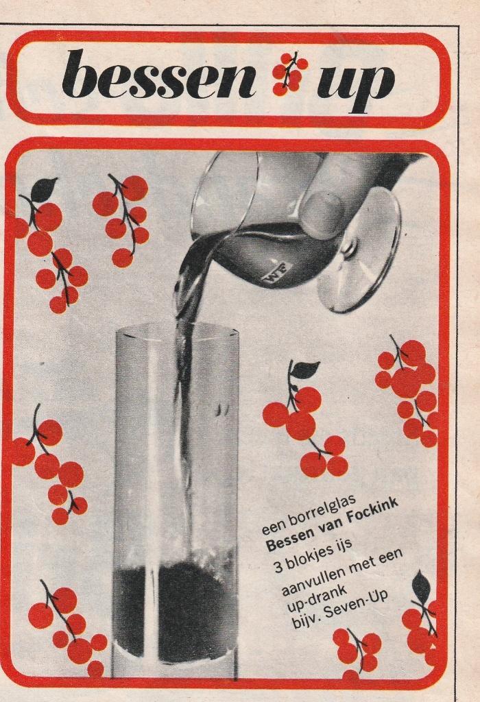 Retro reclame 1966 Wynand Fockink kersengenever, Verzamelen, Retro, Overige typen, Verzenden