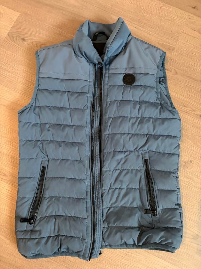 Bodywarmer airforce blauw maat 152, Kinderen en Baby's, Kinderkleding | Maat 152, Ophalen of Verzenden, Gebruikt, Jongen of Meisje