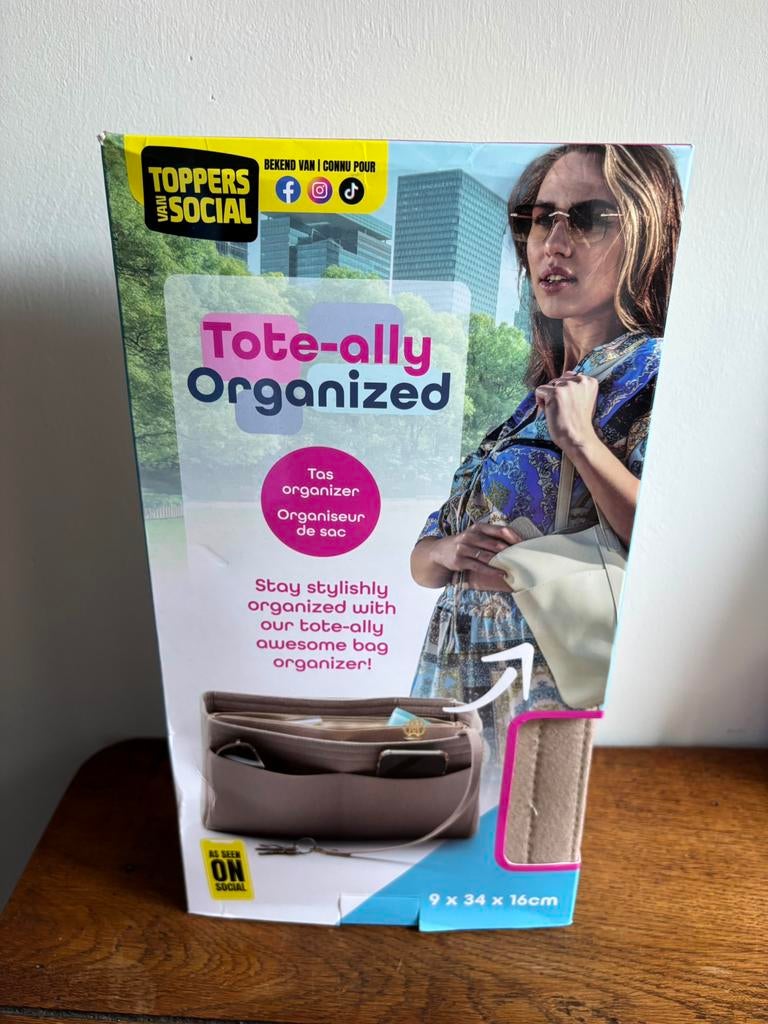Tote-ally Organized tas-organizer Toppers Social TV Toppers, Ophalen of Verzenden, Nieuw