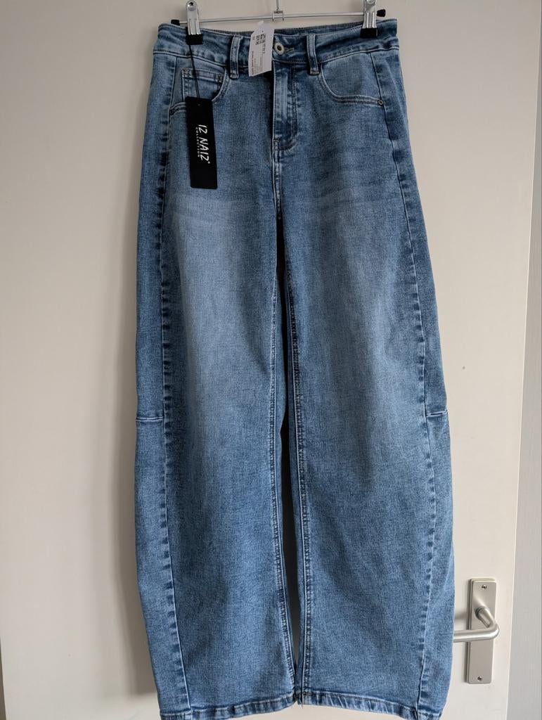 Broek IZ NAIZ 9260 jeans Barrel, Kleding | Dames, Spijkerbroeken en Jeans, Iz Naiz, Verzenden, Nieuw, Blauw
