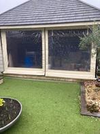 Beige windschermen / beschutting tuinhuis, Ophalen, Kunststof, Gebruikt, 200 cm of meer