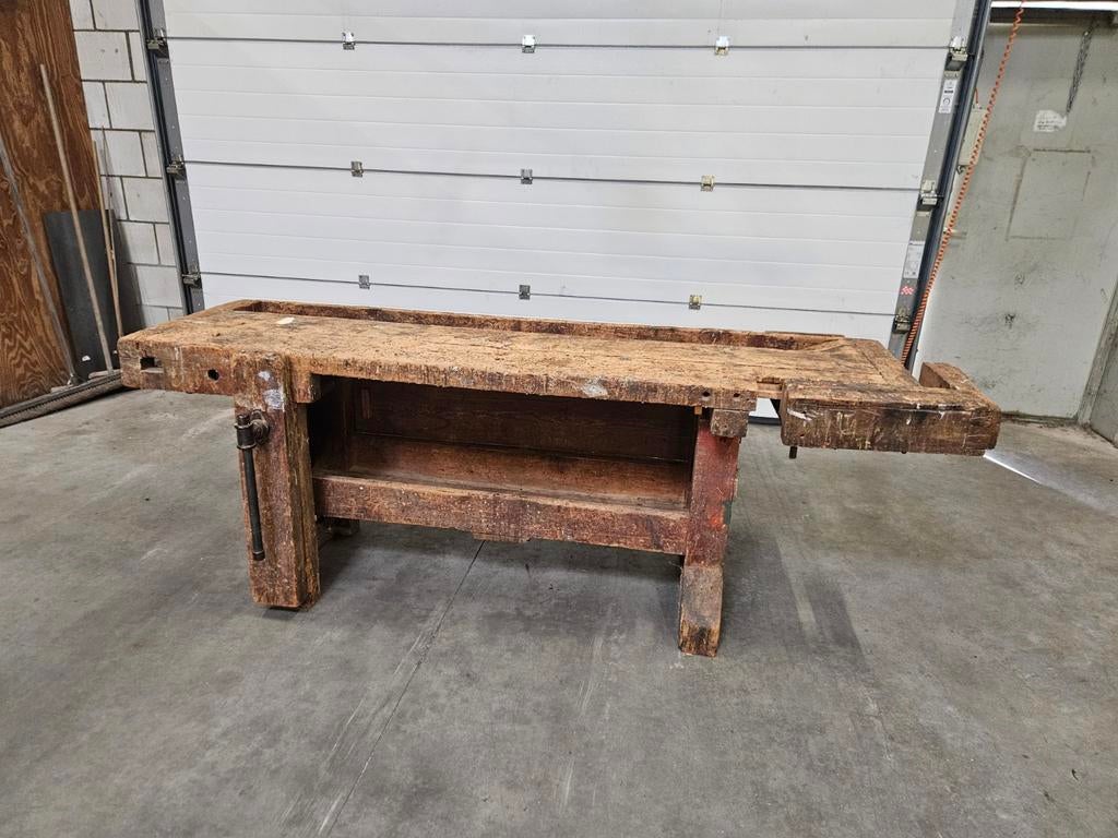 Werkbank, interieur,  brocante, Ophalen, Gebruikt, Bankschroef