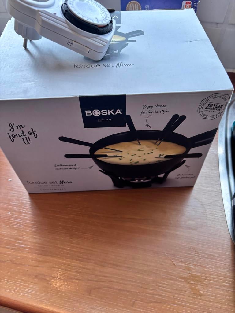 Boska kaasfondue set Nero, Ophalen of Verzenden, Zwart, Steen/keramiek, Overige typen