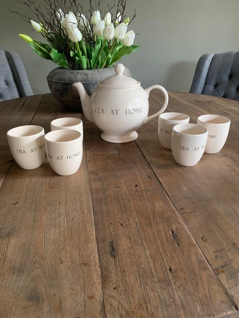 Leuke theeset riviera maison, Huis en Inrichting, Ophalen of Verzenden, Zo goed als nieuw, Overige stijlen, Overige typen