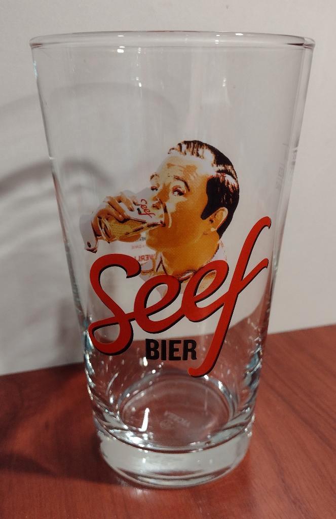 Seef Bier Glazen Antwerpen 33cl M23. (B1), Verzamelen, Biermerken, Zo goed als nieuw, Glas of Glazen, Overige merken, Ophalen of Verzenden
