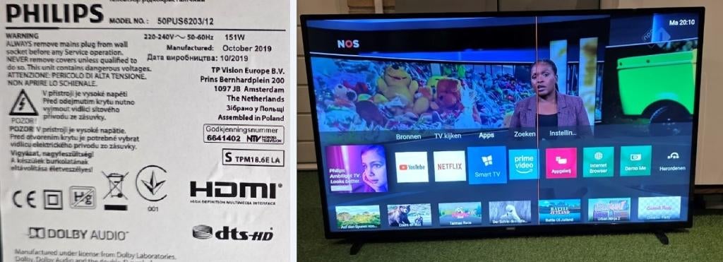 Samsung LG Sony Philips Panasonic OK Telefunken…. Tv’s, Audio, Tv en Foto, Televisies, 50 Hz, 100 cm of meer, Smart TV, Ophalen