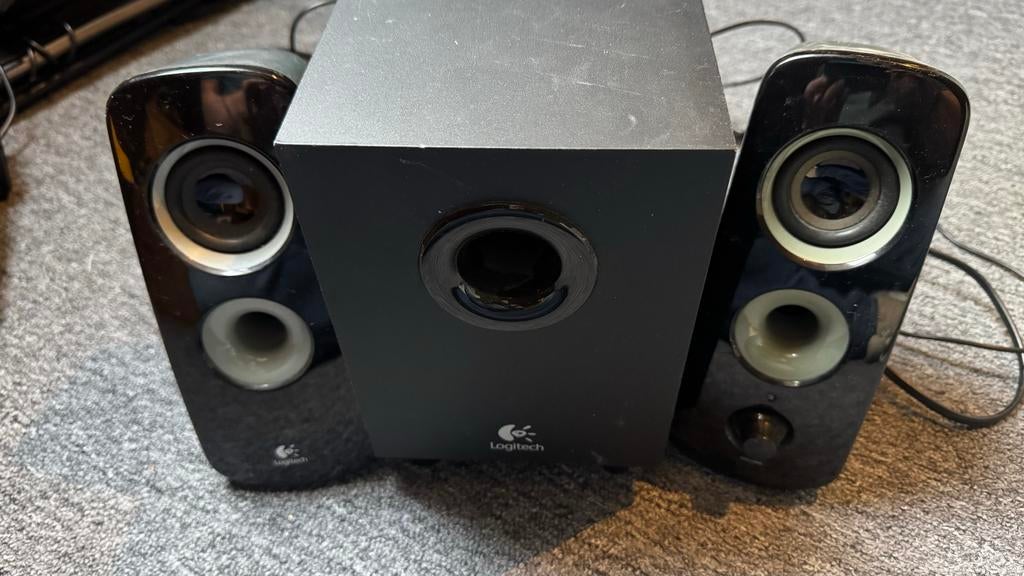 Logitech Z323 2.1 Speakersysteem met Subwoofer, Gebruikt, Complete surroundset, Minder dan 60 watt, Ophalen