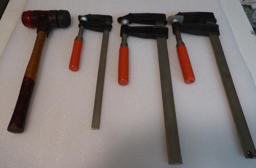 LIJMTANGEN/KUNSTOFHAMER SIMPLEX, Ophalen of Verzenden, Gebruikt