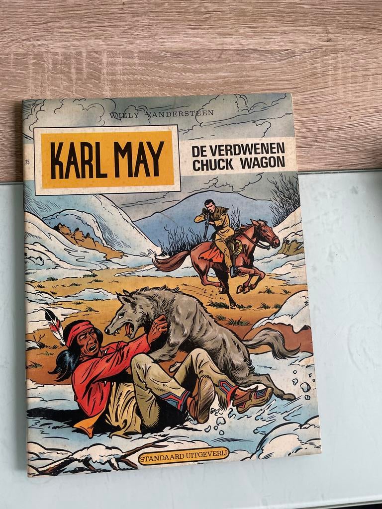 Karl May - De Verdwenen Chuck Wagon (Willy Vandersteen), Eén stripboek, Ophalen, Gelezen
