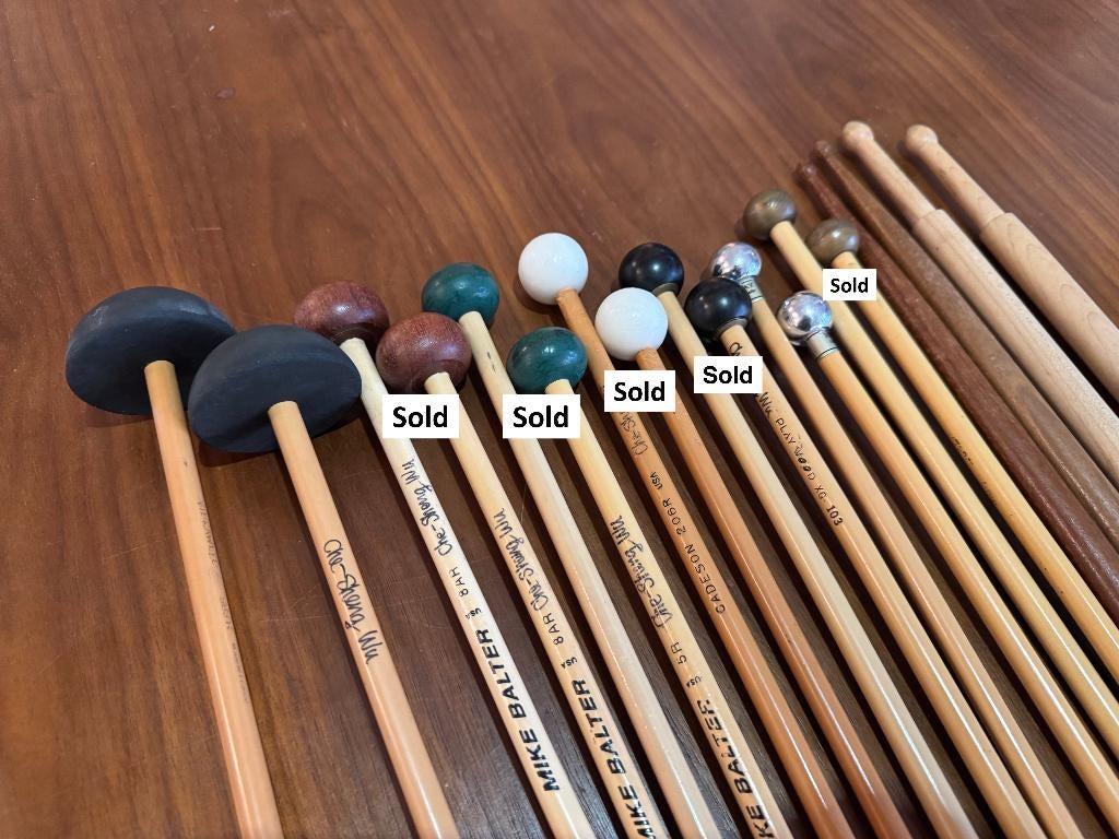 Percussion mallets for orchestra and set-ups, Muziek en Instrumenten, Percussie, Ophalen of Verzenden, Gebruikt, Overige soorten