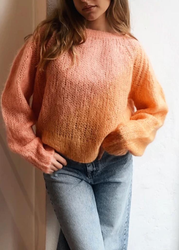 NIEUW Rabens Saloner cross dye boxy sweater mt S (M), Kleding | Dames, Truien en Vesten, Nieuw, Maat 36 (S), Roze, Verzenden