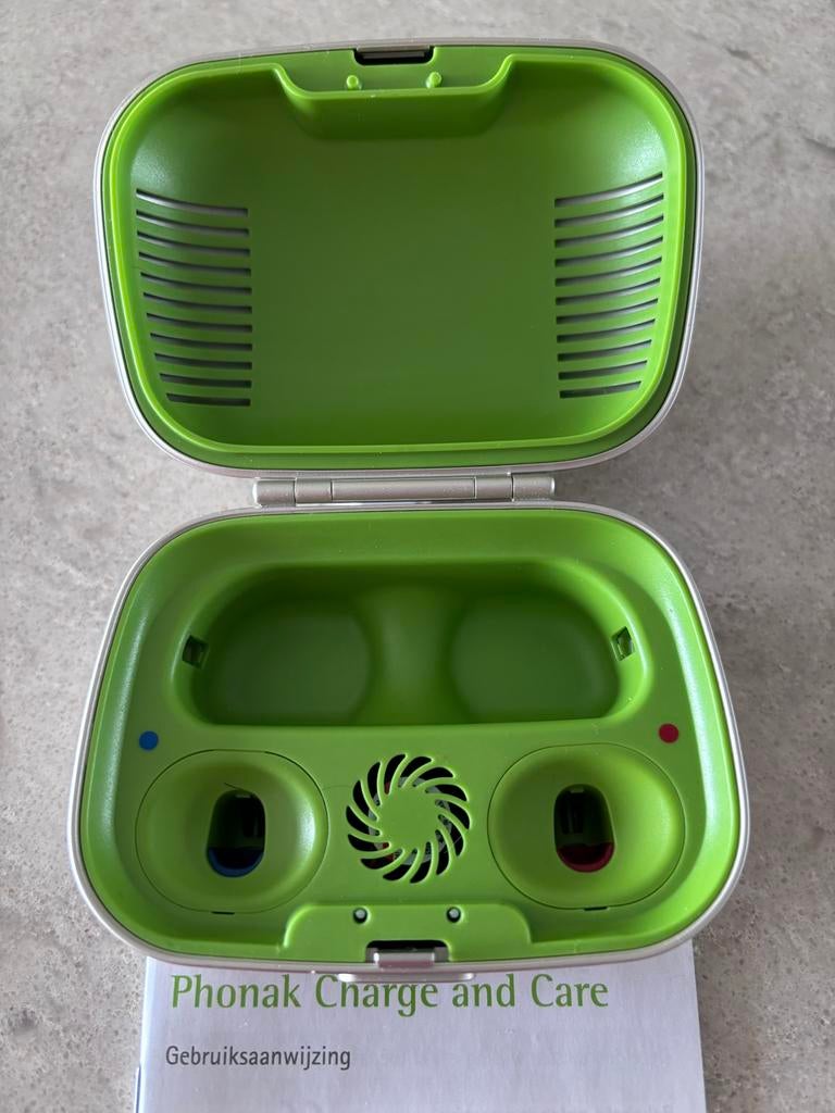 Phonak Charge and Care. Opladen en drogen vn hoortoestellen, Diversen, Ophalen of Verzenden, Zo goed als nieuw