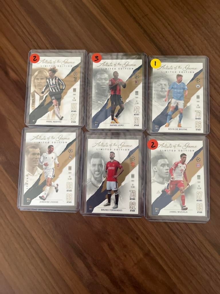 Topps voetbalkaarten Artists of the game, Verzamelen, Sportartikelen en Voetbal, Ophalen of Verzenden, Zo goed als nieuw, Buitenlandse clubs