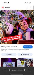 Kaartjes Efteling, Ophalen of Verzenden, Nieuw