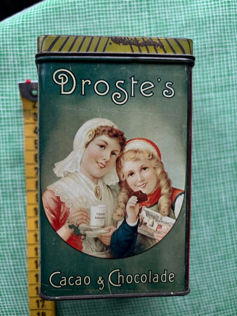 4 Vintage Droste Blikken - Brocante Stijl, Ophalen of Verzenden