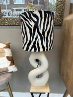 Zebra Print Lampenkap Crème/Zwart, Ophalen, 25 tot 50 cm, Nieuw, A