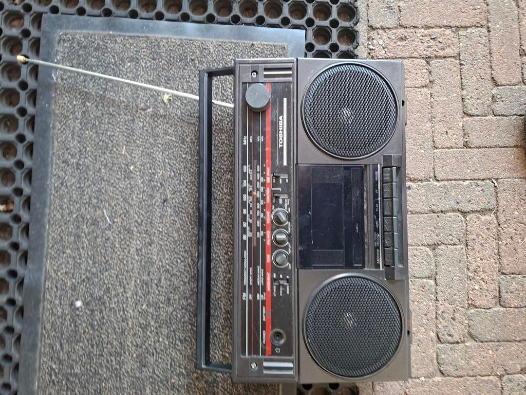 Vintage Toshiba RT-70S Radio Cassette Recorder Boombox, Ophalen of Verzenden, Gebruikt, Radio