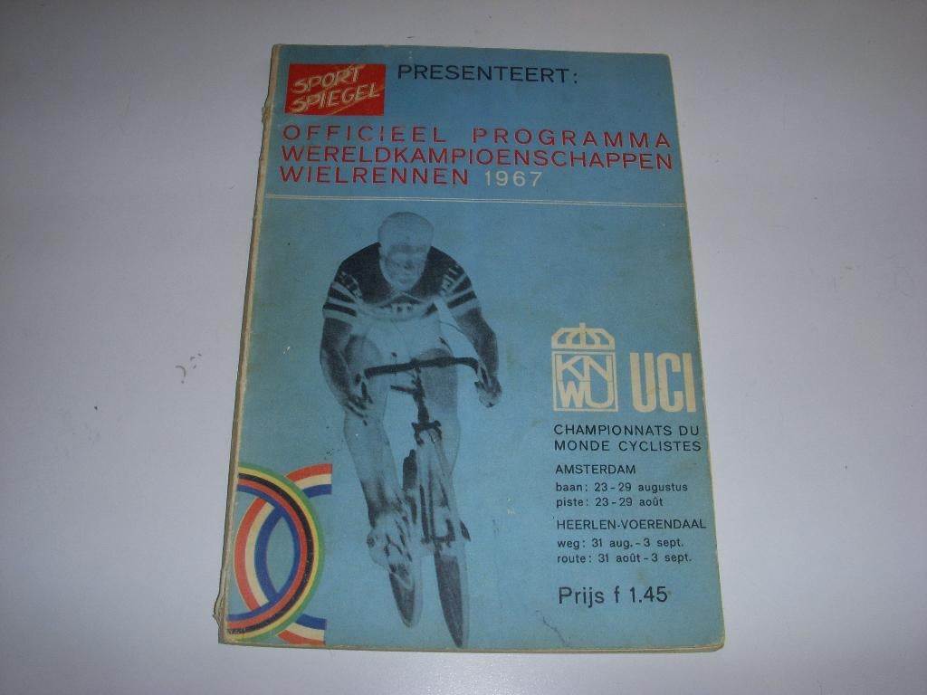 Programmaboekje Wereldkampioenschappen Wielrennen 1967, Ophalen of Verzenden, Gebruikt, Overige sporten, Boek of Tijdschrift