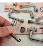 8 Haaks 90 graden Ventiel ventielen chrome chroom motor auto, Nieuw, Ophalen of Verzenden, H, H