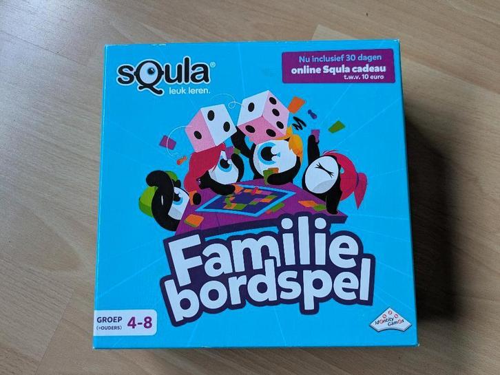 squla bordspel - sQula Familiebordspel, Hobby en Vrije tijd, Gezelschapsspellen | Bordspellen, Zo goed als nieuw, Een of twee spelers