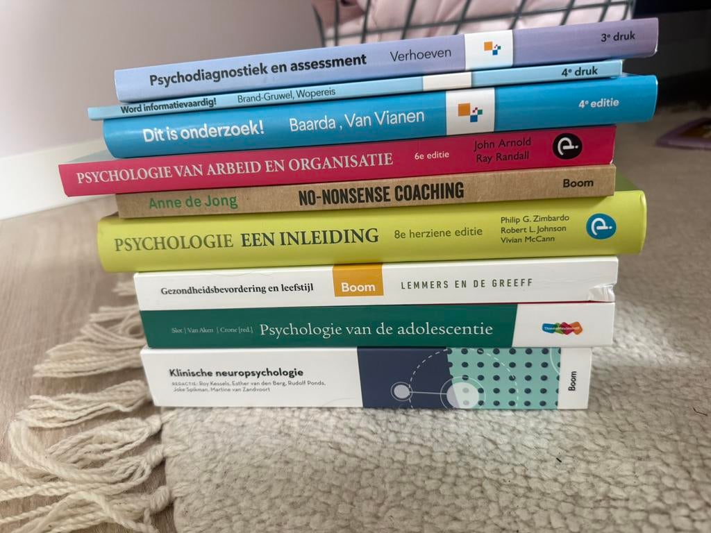 Bundel eerste jaar toegepaste psychologie, Boeken, Ophalen of Verzenden, Nieuw, Overige niveaus, Nederlands