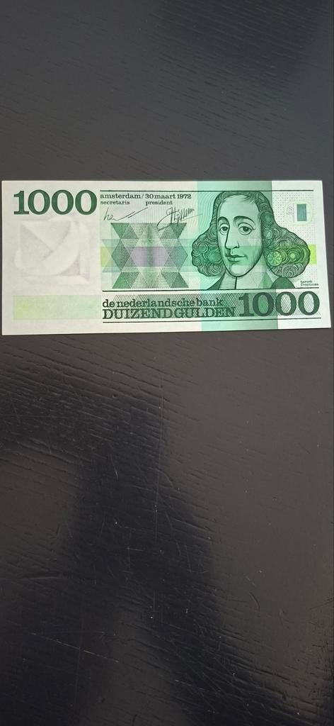 1000 gulden biljet bijna unc bieden, Postzegels en Munten, Bankbiljetten | Nederland, Ophalen of Verzenden, 1000 gulden