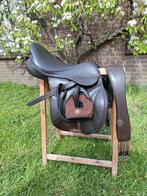 Compleet Kent and Masters springzadel, bruin, 17,5 inch, Dieren en Toebehoren, Paarden en Pony's | Overige Paardenspullen, Ophalen