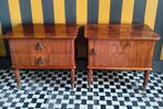 Set vintage nachtkastjes., Ophalen, Minder dan 45 cm, Minder dan 55 cm