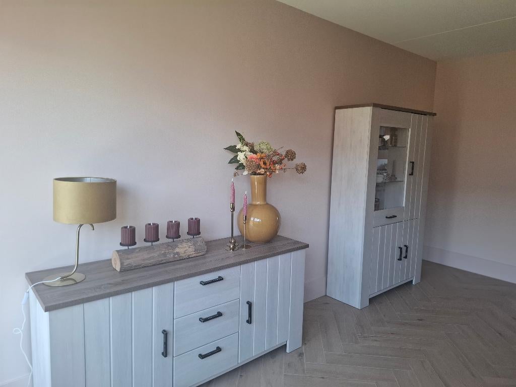 Nette witte landelijke kasten, Ophalen, Met deur(en), 150 tot 200 cm, 150 tot 200 cm