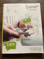 De Telefoongids Gouden Gids 2017/2018 Zeeland, Ophalen of Verzenden, Gelezen, Overige typen