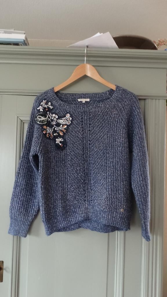 Kocca jeans blauw gem. trui met applicatie voorop, maat M, Maat 38/40 (M), Verzenden, Blauw, Kocca jeans