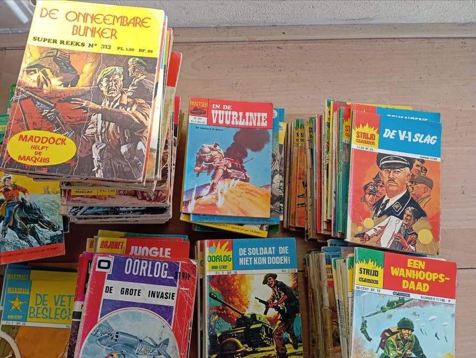 mini strips 265 stuks Playcolt, Army, Super Reeks, strijd, Boeken, Stripboeken, Meerdere stripboeken, Ophalen of Verzenden, Gelezen