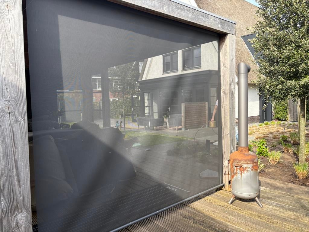 Luxxout Windscherm zonnescherm doek veranda, Tuin en Terras, Overkappingen, Ophalen, Zo goed als nieuw, Veranda