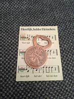 Heineken bier Jazz opener op kaart, Ophalen of Verzenden, Zo goed als nieuw, Flesopener, Heineken