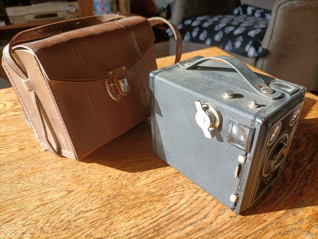Oude camera, Verzamelen, Ophalen of Verzenden, 1940 tot 1960, Fototoestel
