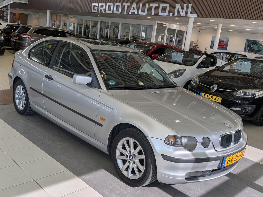 BMW 3 Serie Compact 318ti Executive Airco, Stuurbekrachtigin, 14 km/l, Bedrijf, Handgeschakeld, Grijs