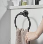Partij van 39 Pendant handdoek ringen - zwart, Huis en Inrichting, Handdoekenrek, -, Verzenden, Zwart