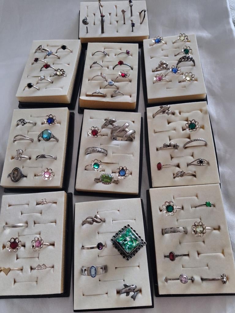 Zilveren antieke ringen, Sieraden, Tassen en Uiterlijk, Antieke sieraden, Ophalen of Verzenden, Zilver, Ring