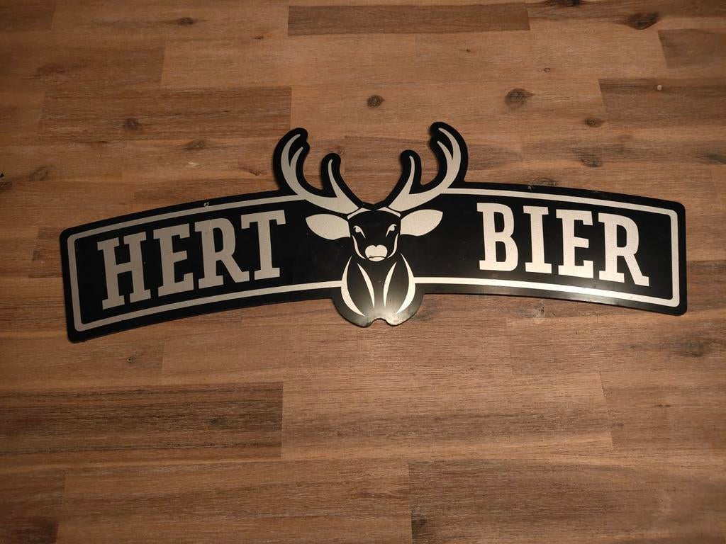 Hert Bier reclamebord, Ophalen of Verzenden