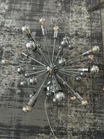 Sputnik Kroonluchter Chroom - Modern Design Plafondlamp, Ophalen of Verzenden, Zo goed als nieuw, Metaal, 50 tot 75 cm
